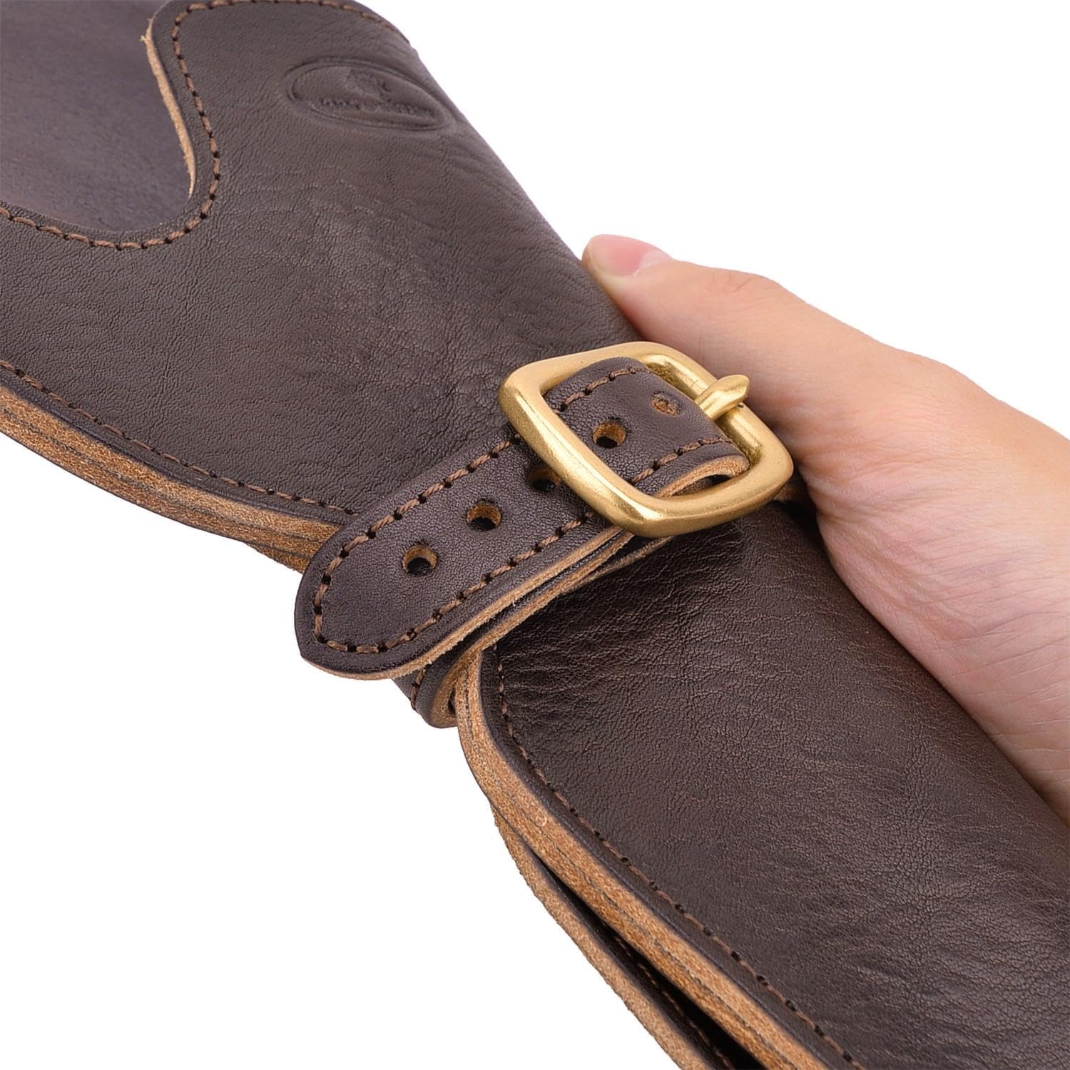 Handmade Leather Gun Revolver Holster Cowboy Western Gun Holsters Pouch for Right or Left Handed