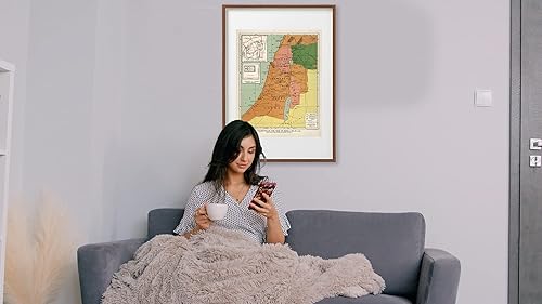 Miniatura 9 de Póster artístico de pared con mapa de Palestina en el tiempo de Jesús, gráfico de línea de tiempo bíblica, mapas, decoración de pared, mapa de la