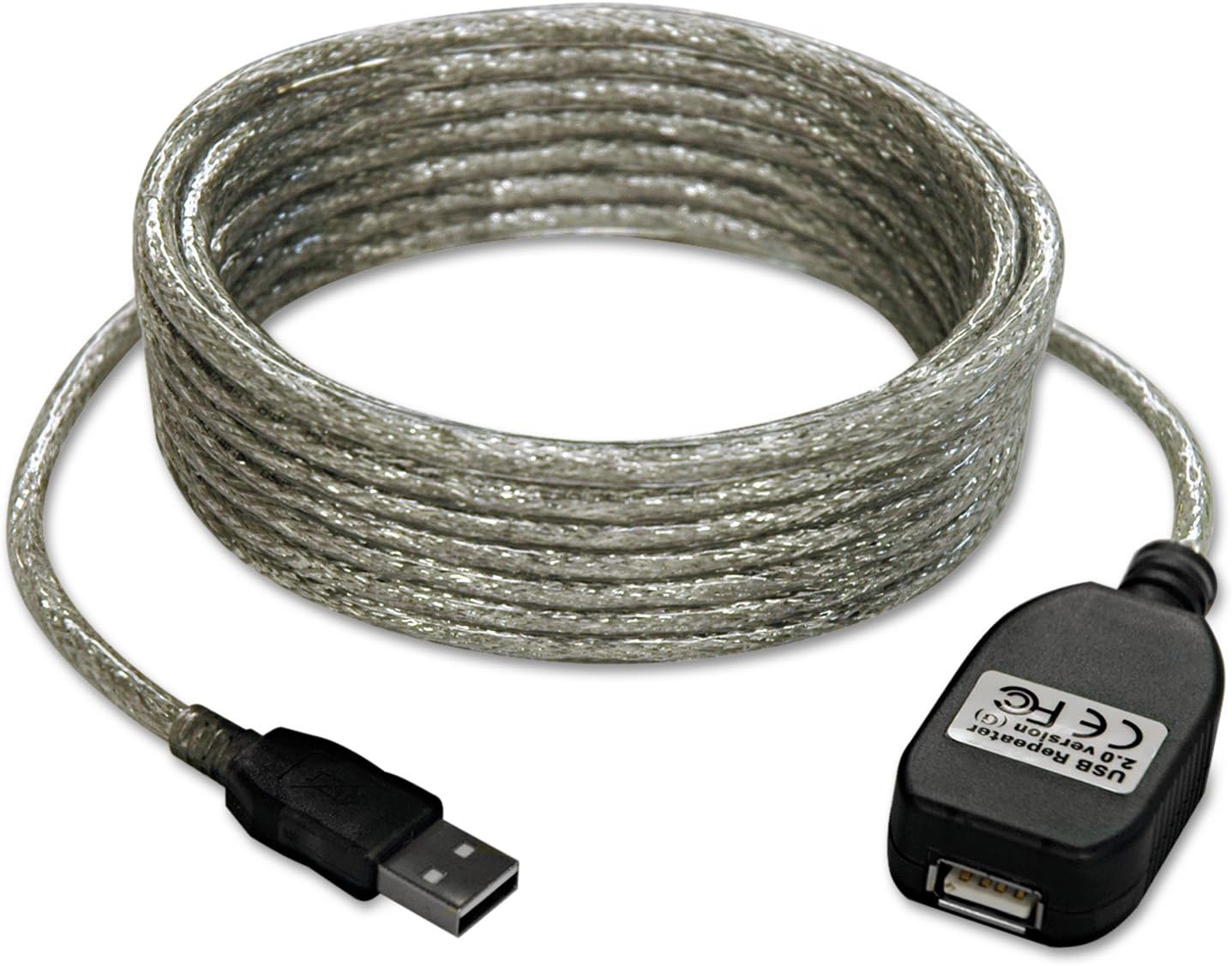 TRIPP LITE USB 2.0 Hi-Speed Active Extension Repeater Cable, USB-A (M/F), 16 Feet / 4.88 Meter Cable, Daisy-Chain up to 80 Feet / 24.38 Meters, 3-Year Warranty (U026-016)