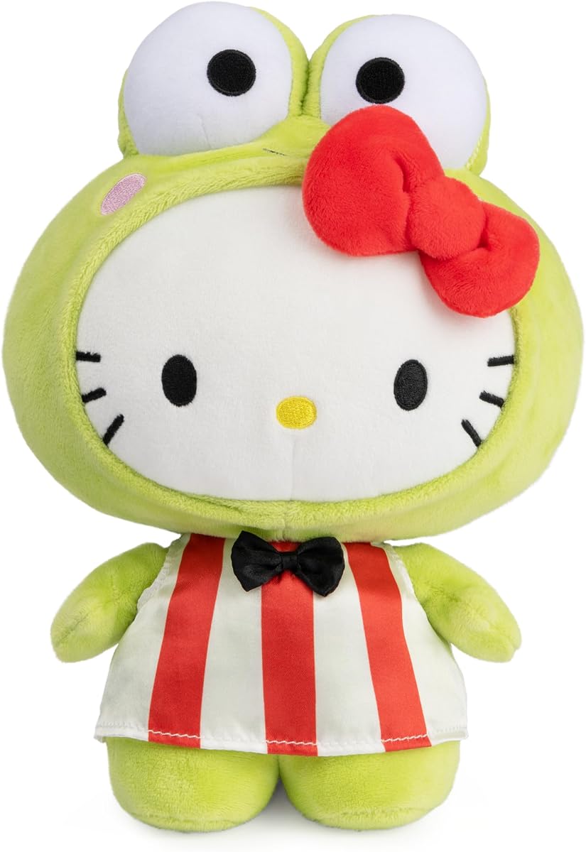 GUND Sanrio Hello Kitty Keroppi 9.5-Inch Plush Toy for Ages 1+ | Promotes Exciting Character Roleplay, Early Sensory Discovery, and Creative Pop Culture Storytelling