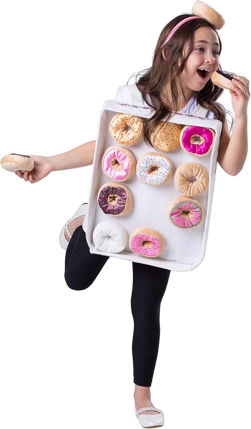 Dress Up America Doughnut Box Costume for Kids - Donut Costume Set - Includes An Adorable Tunic and Headband - Image 3