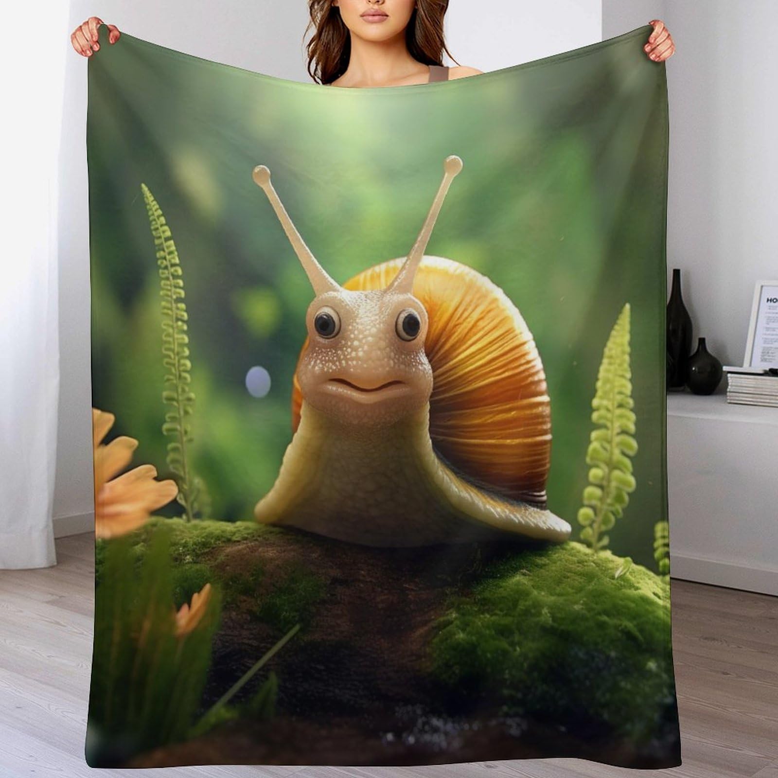 Couverture escargot chaude lavable en machine et facile d'entretien