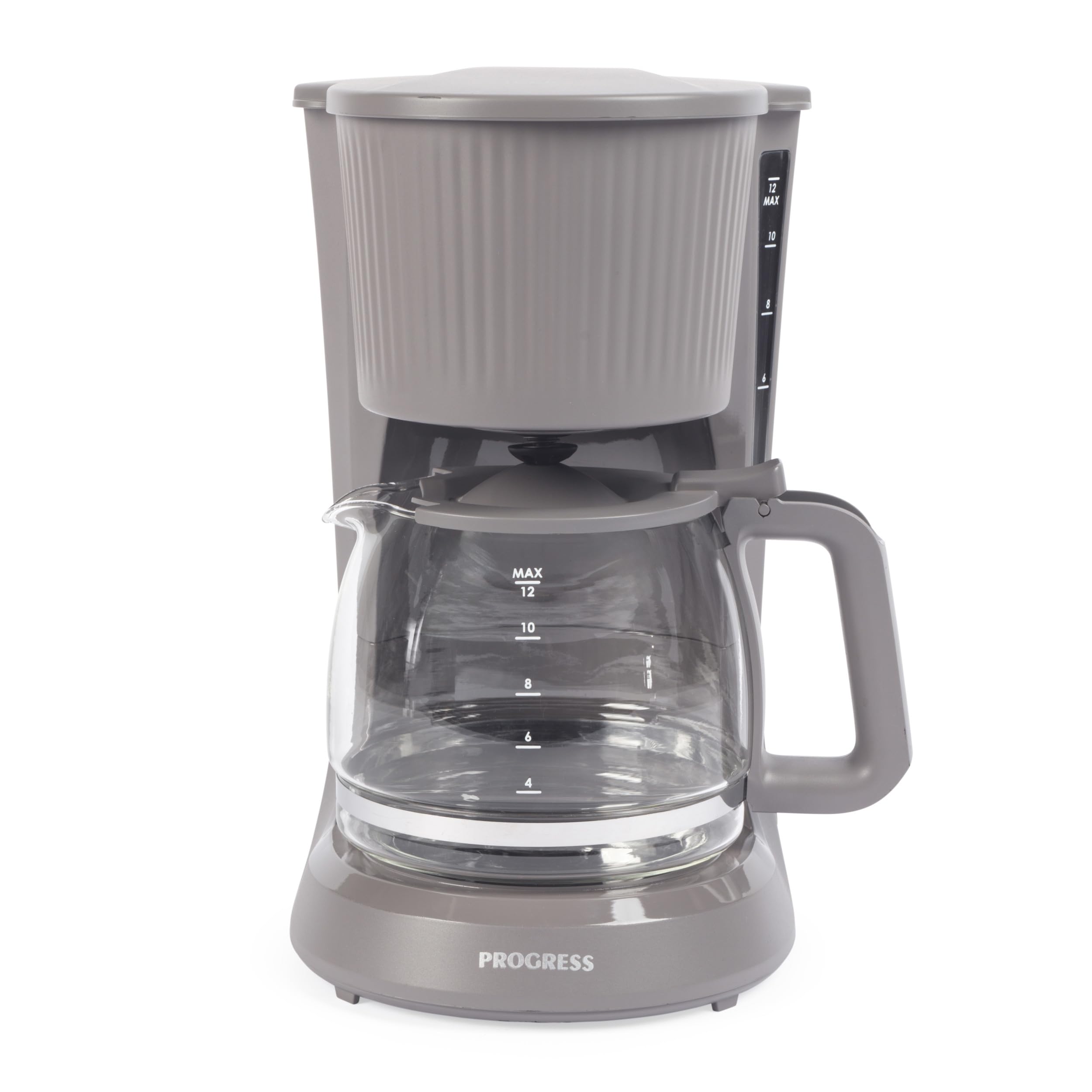 Progress Mellow Macchina da Caffè a Filtro Automatica – Funzione Anti-Goccia, Mantenimento in Caldo 30 Min, Spegnimento Automatico, Caraffa in Vetro 1,5 L, 750 W