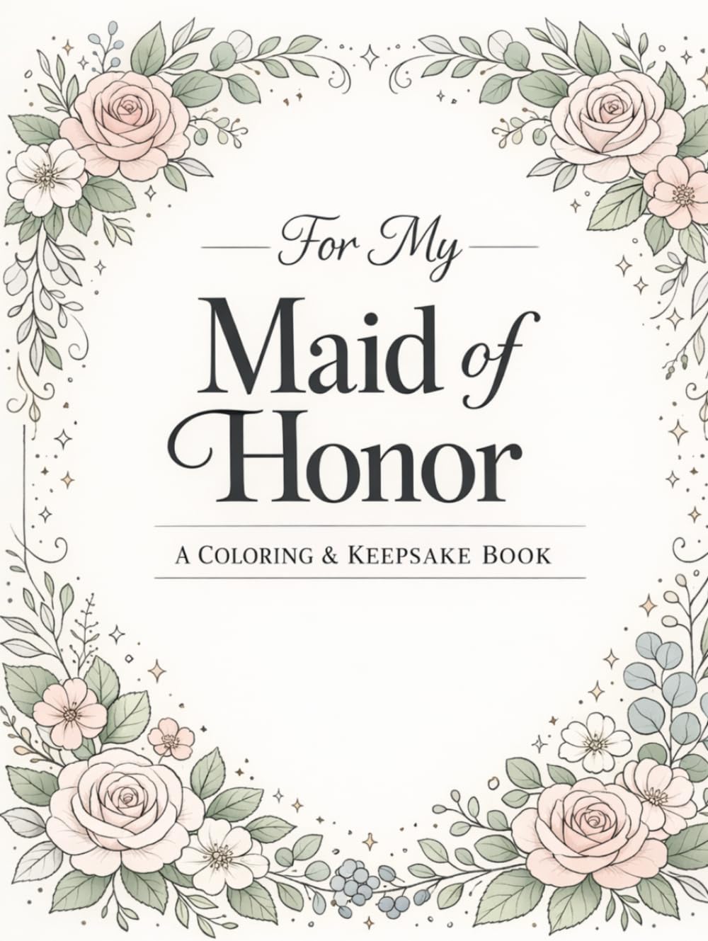 For My Maid of Honor: A Coloring & Keepsake Book to Celebrate Your Special Role (Happily Ever After Collection)