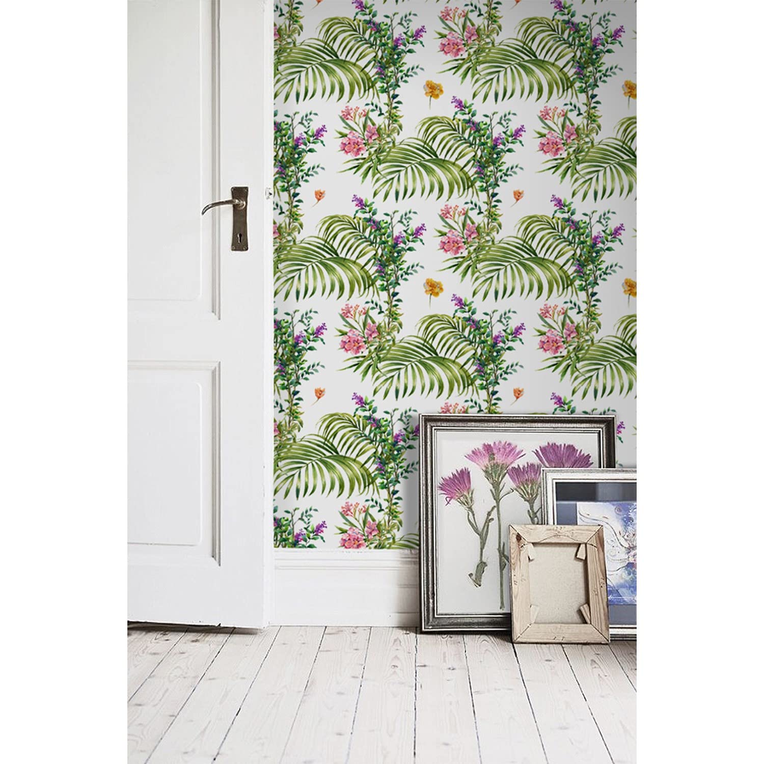 Papier Peint Feuille de Palme Tropicale 312x219cm pour Meuble et Mur
