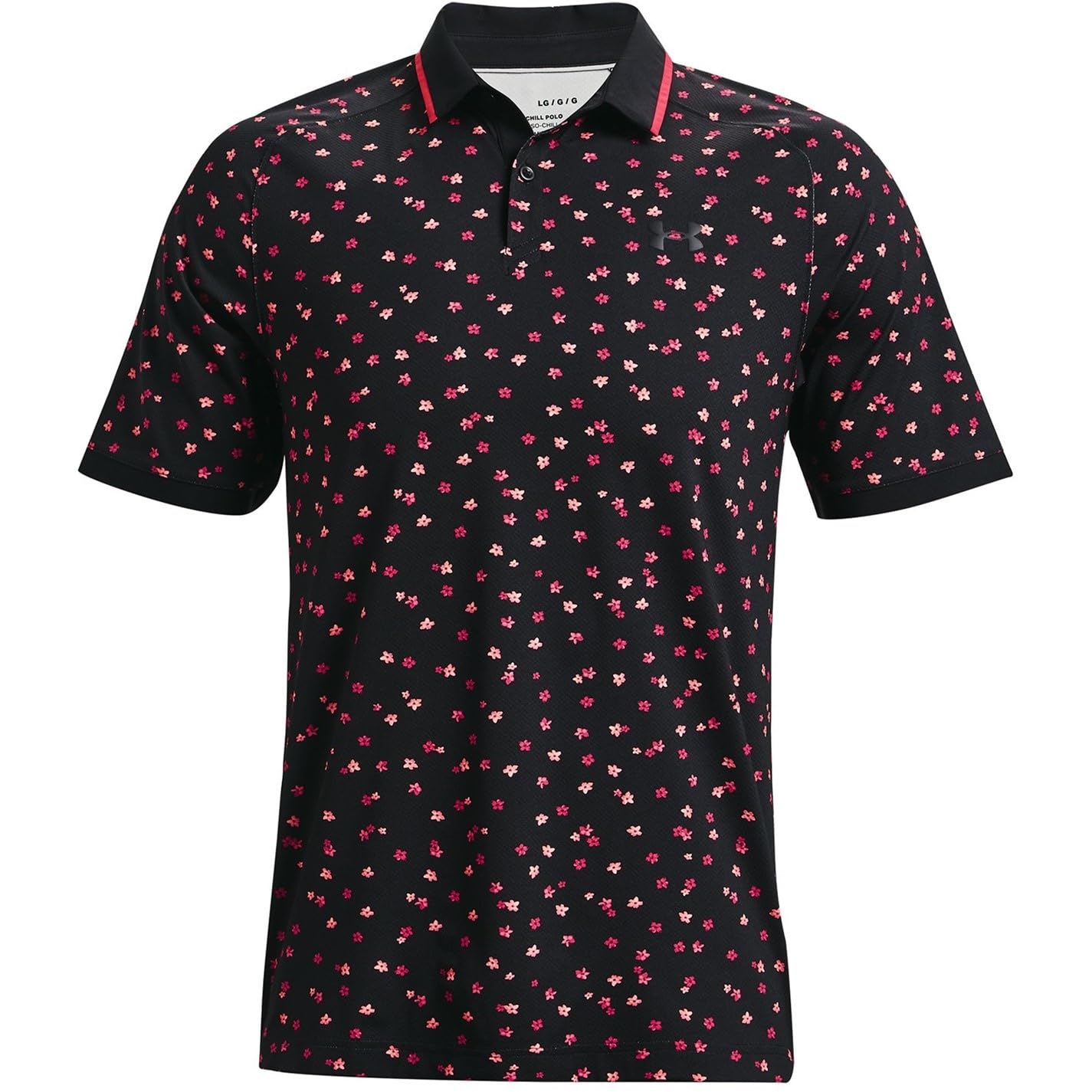 Under Armourmens Iso-chill Floral Golf Polo Golf Shirt