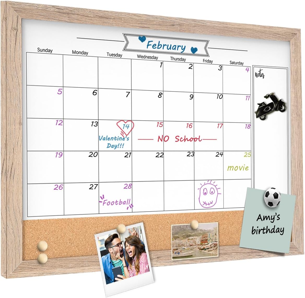 Distribuidora ORFEI - Catálogo | PIZARRA BLANCA CALENDARIO 40CM*60CM PLANIFICADOR