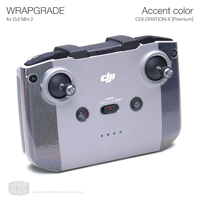 Foto 3 de 5 de WRAPGRADE Skin Conjunto de Pegatinas Compatible con dji Mini 2 - Accent Color (COLORATION-X)