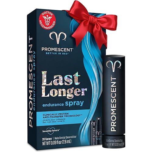Promescent Desensitizing Delay Spray for Men Clinically Proven to Help You Last Longer in Bed - Better Maximized Sensation + Prolong Climax for Him, 2.6 ml