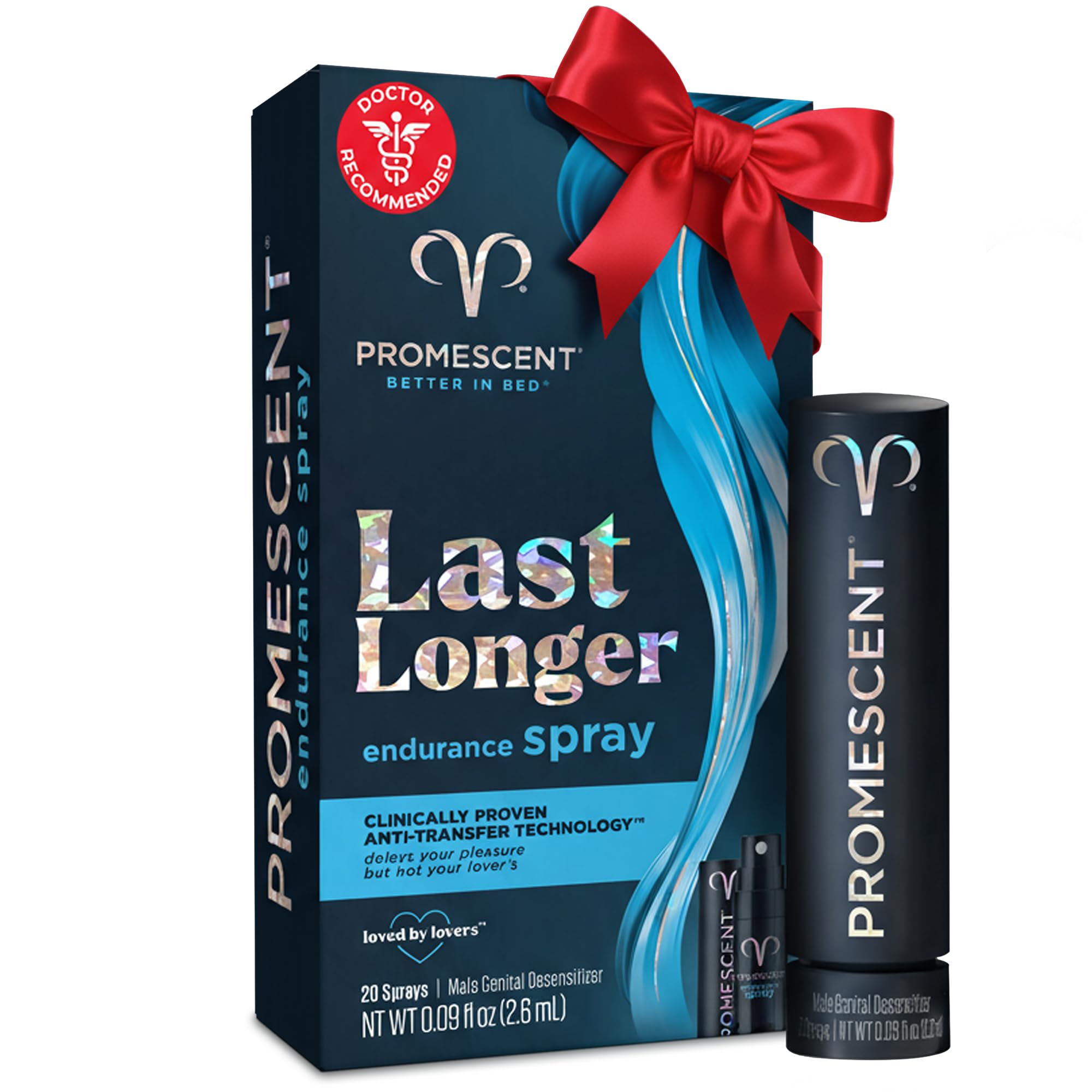 Promescent Desensitizing Delay Spray for Men Clinically Proven to Help You Last Longer in Bed - Better Maximized Sensation + Prolong Climax for Him, 2.6 ml