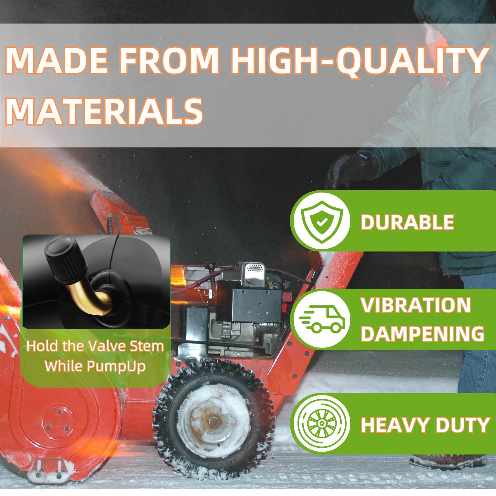 2 pacchetto Heavy Duty 3.00/3.25-8 con TR87 piegato metallo valvola stelo sostituzione Camere d'aria per ruota pneumatica carrello, ruota del carrello, vagoni-8 pollici RimSizes