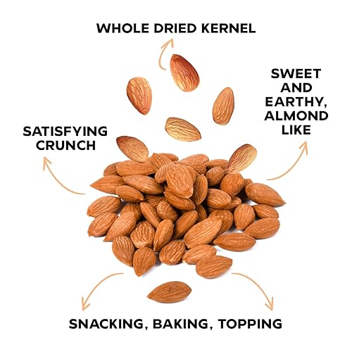 Miniatura 4 de Drybox Semillas de albaricoque dulce, crudas, naturales, orgánicas, sin OMG, veganas, kosher, fuente de vitamina B17 y B15, bolsa resellable de 16