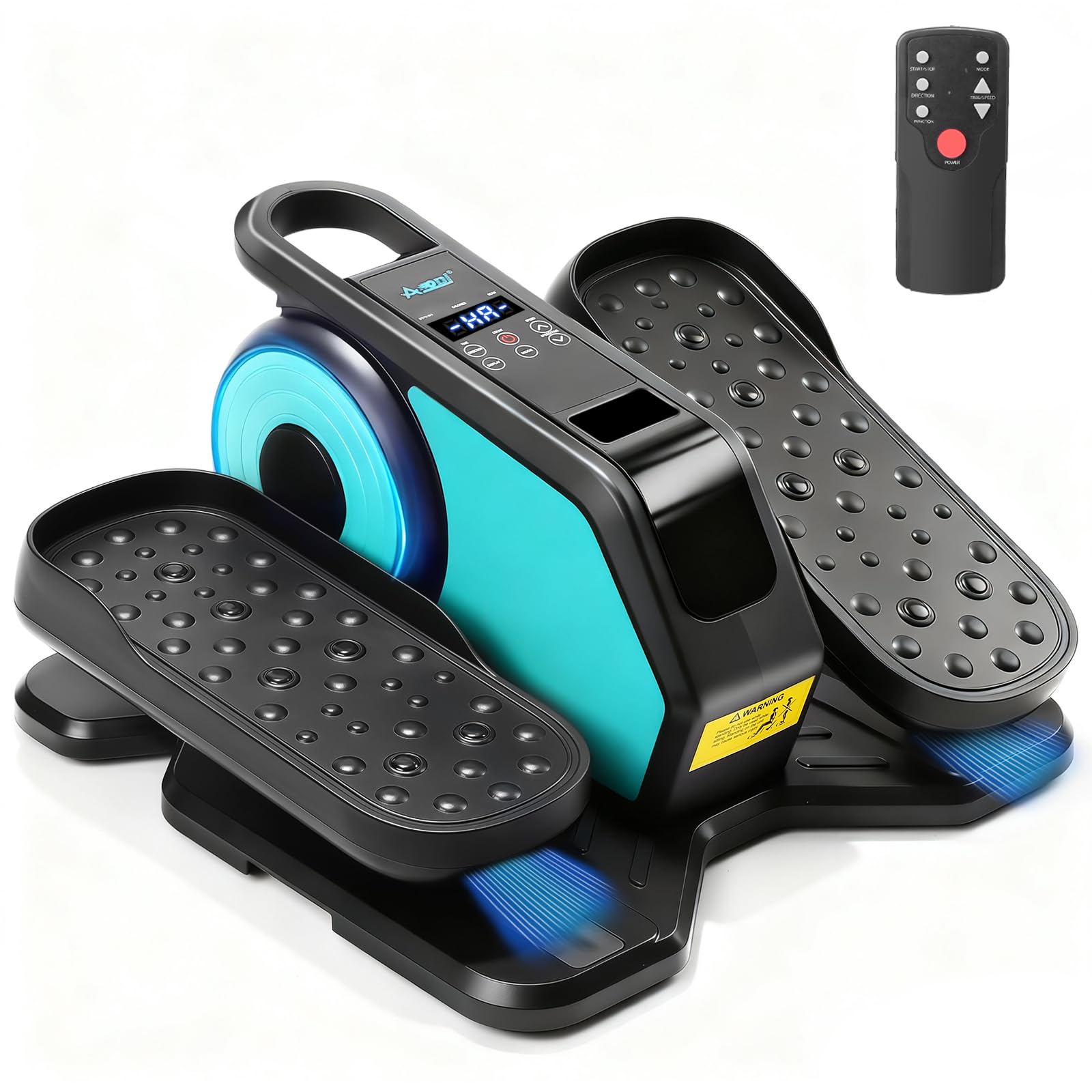 AOODIL Untertisch Ellipsentrainer, Elektrischer Sitz-Pedaltrainer mit Fernbedienung, Mini Stepper für das Training, Einstellbare Geschwindigkeiten, Beintrainer für Senioren und Erwachsene
