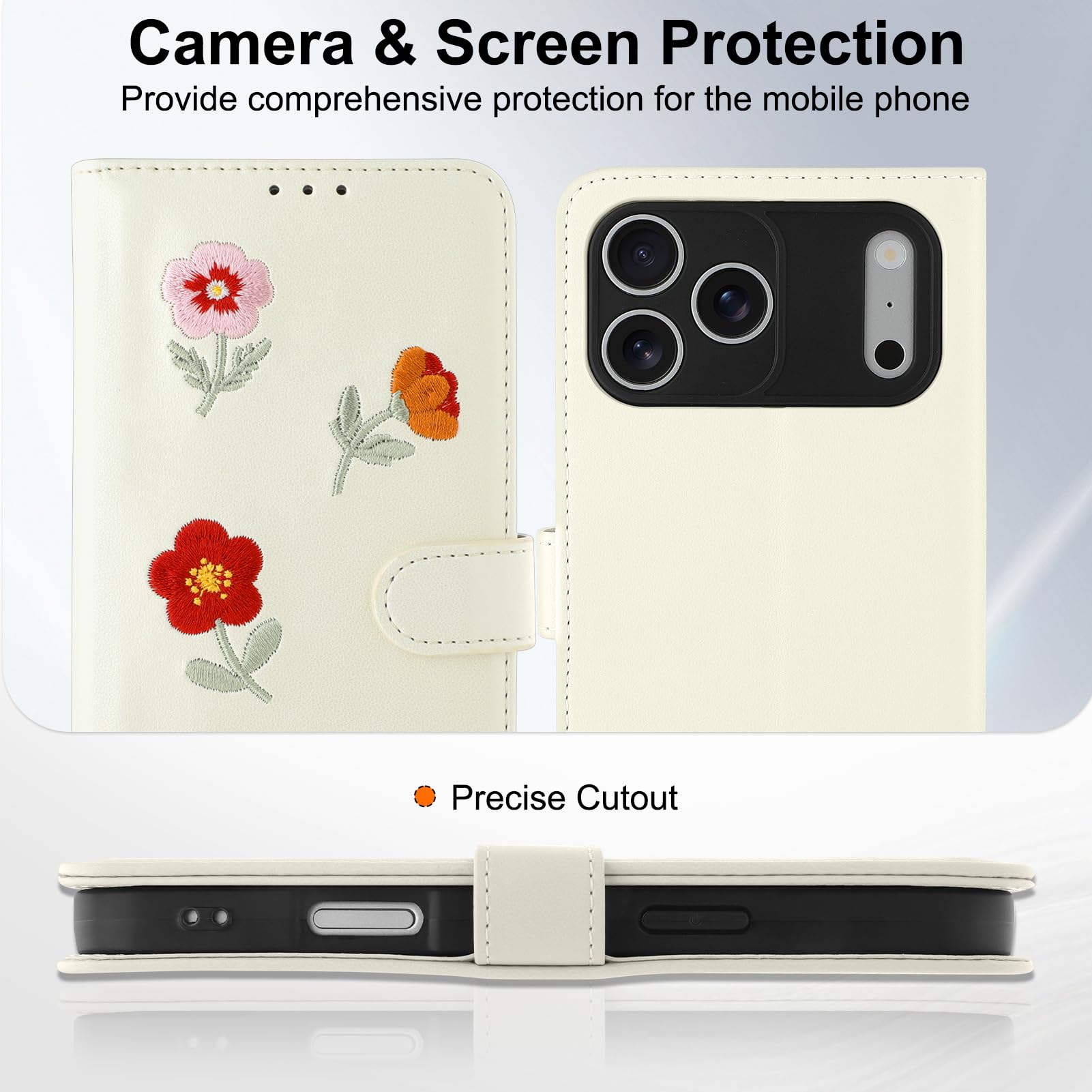 Custodia a portafoglio per iPhone 17 Pro Max con porta carte