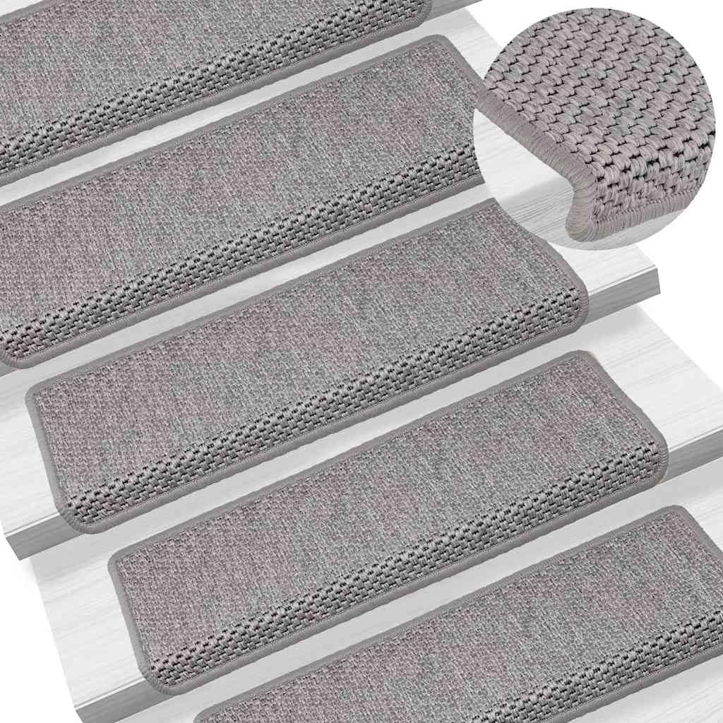 Tapis d'escalier Autocollants 30 pcs argenté sécurité antidérapante Protection insonorisation revêtements lavables