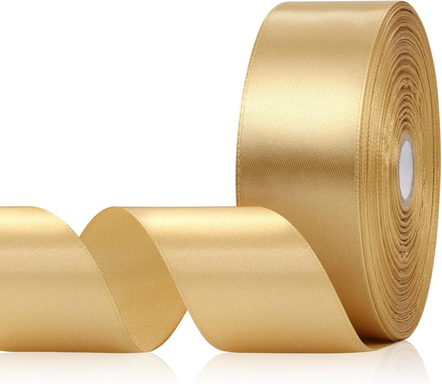 Amazon.com: Aoropo Champagne Gold Ribbon 1-1/2 Inch x 60 Yards ...