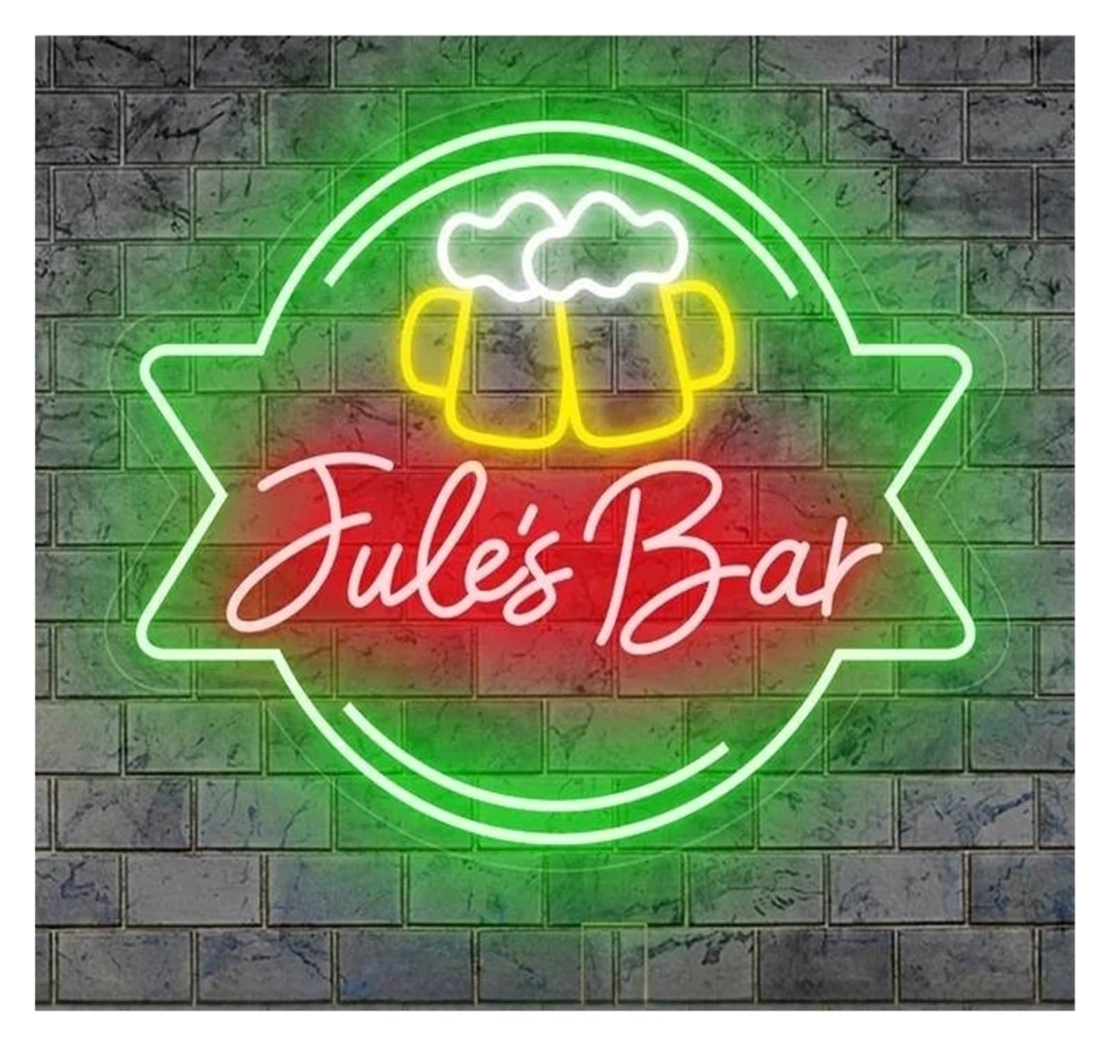 SHOUXI Sign Lamp Bar Beer Neon Sign Personalized Store Home Business Game Room Man Cave Club Pub Decorative Lights 38cm(A)