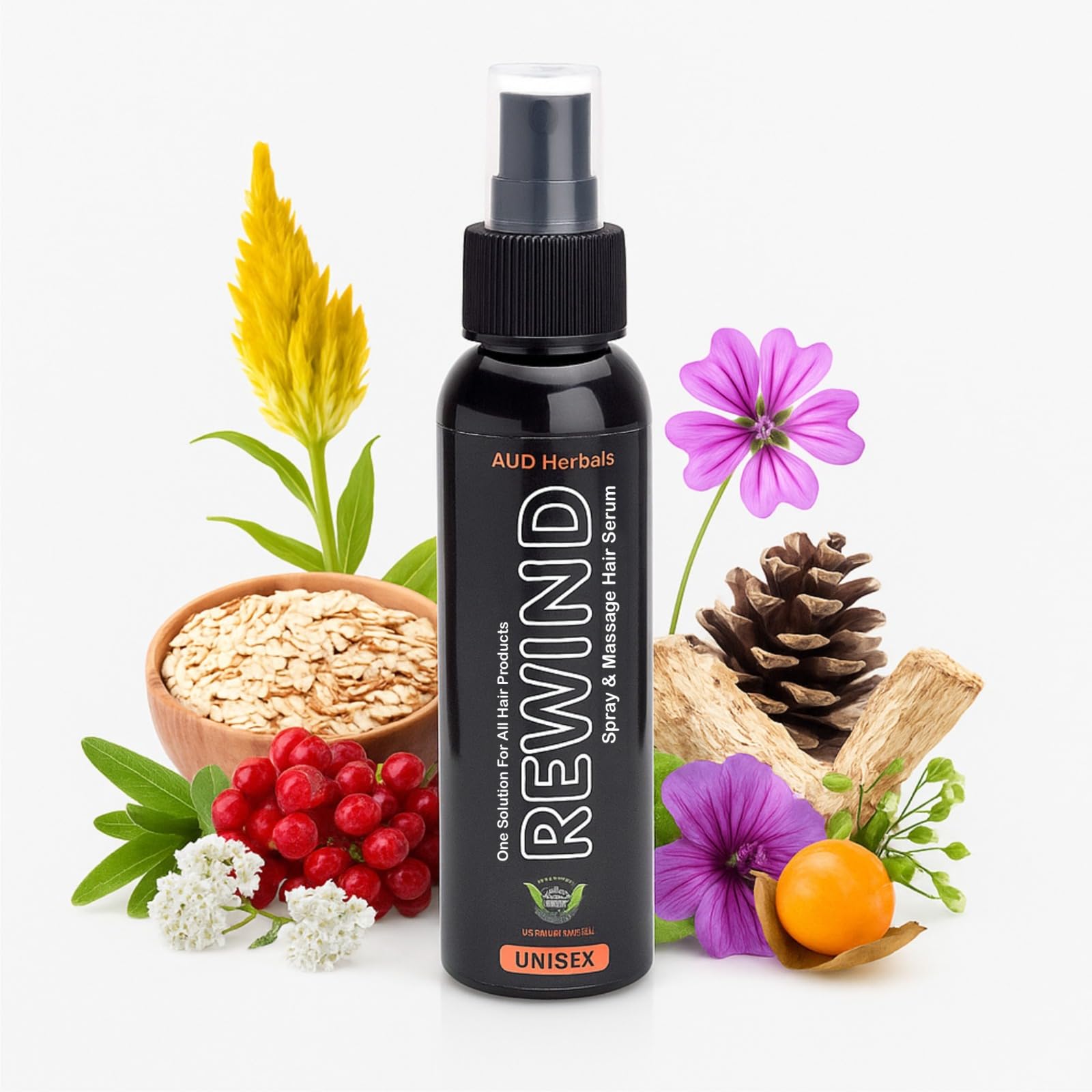 Hair Fall Control Rewind Herbal Hair Spray And Massage Serum-image-13
