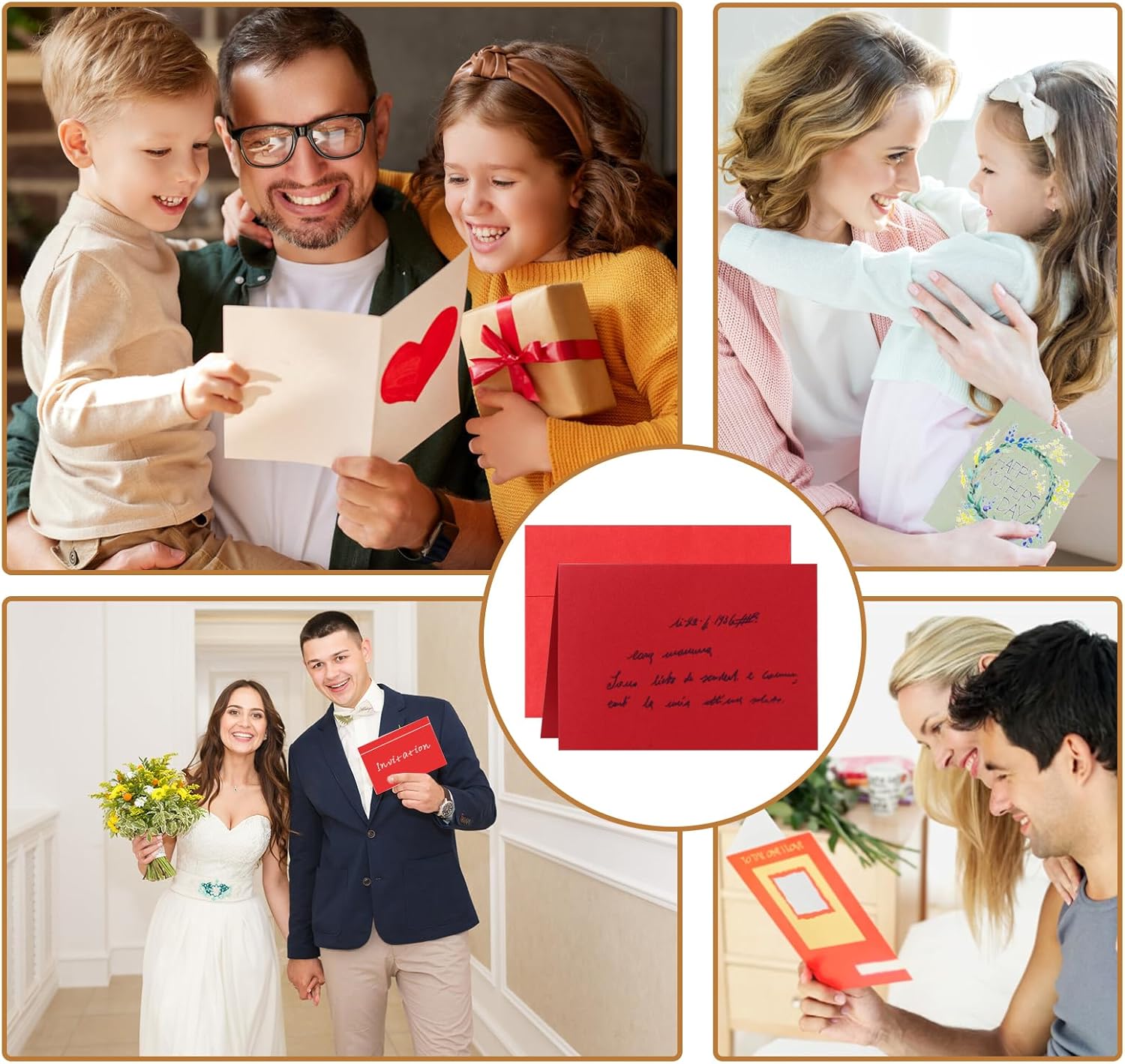 10 Assorted Colors Blank Greeting Cards and Envelopes 4.25 x 5.5 Heavyweight Folded Cardstock and A2 Envelopes Self Seal 20 Packs for Christmas, Wedding Invitations, Birthday - Image 7