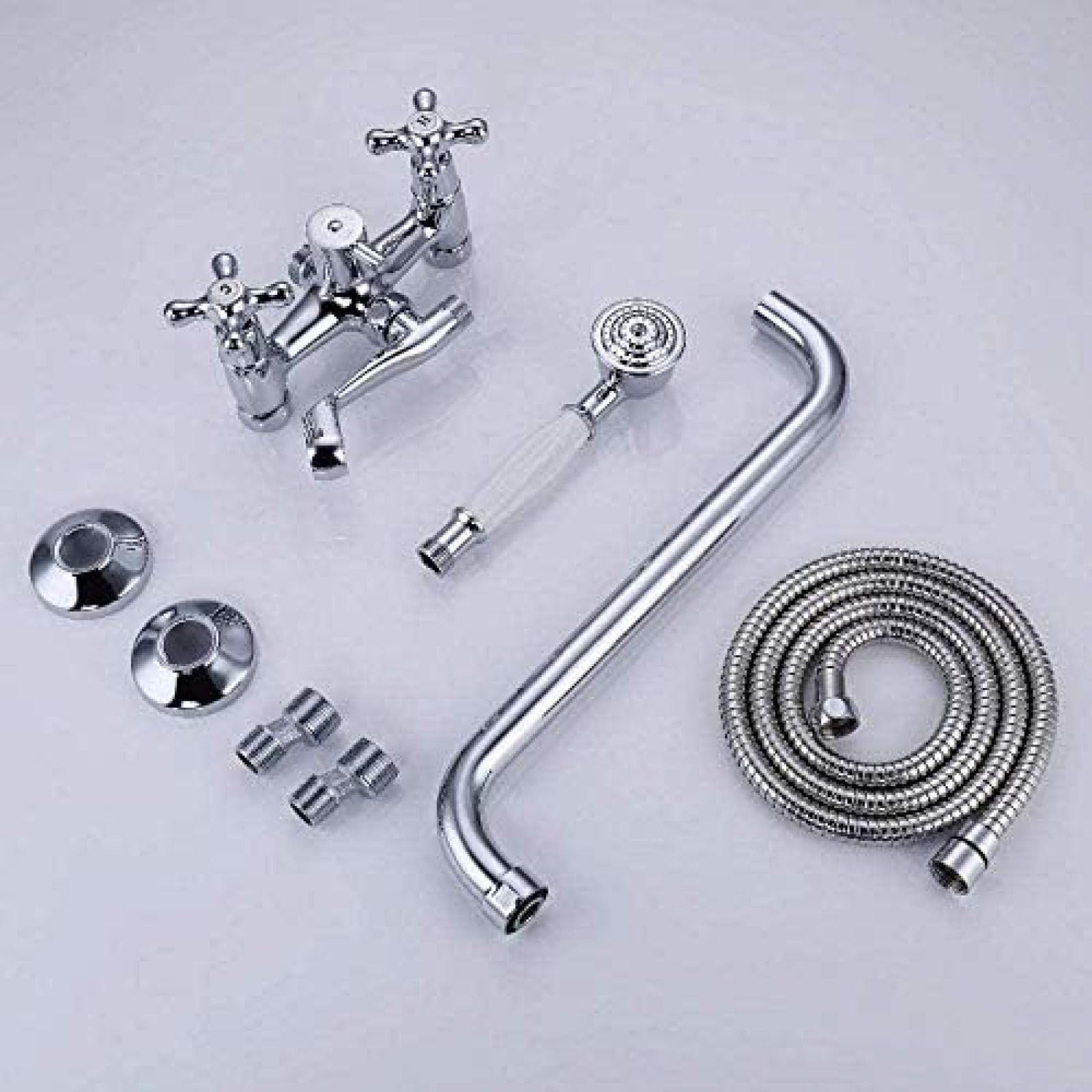 SnamicE Faucet Bathtub Faucet Wall Mounted Bath Shower Faucet Bathroom Shower Faucet Set Waterfall Brass Shower Tap Shower Mixer,Shower Faucet kit,