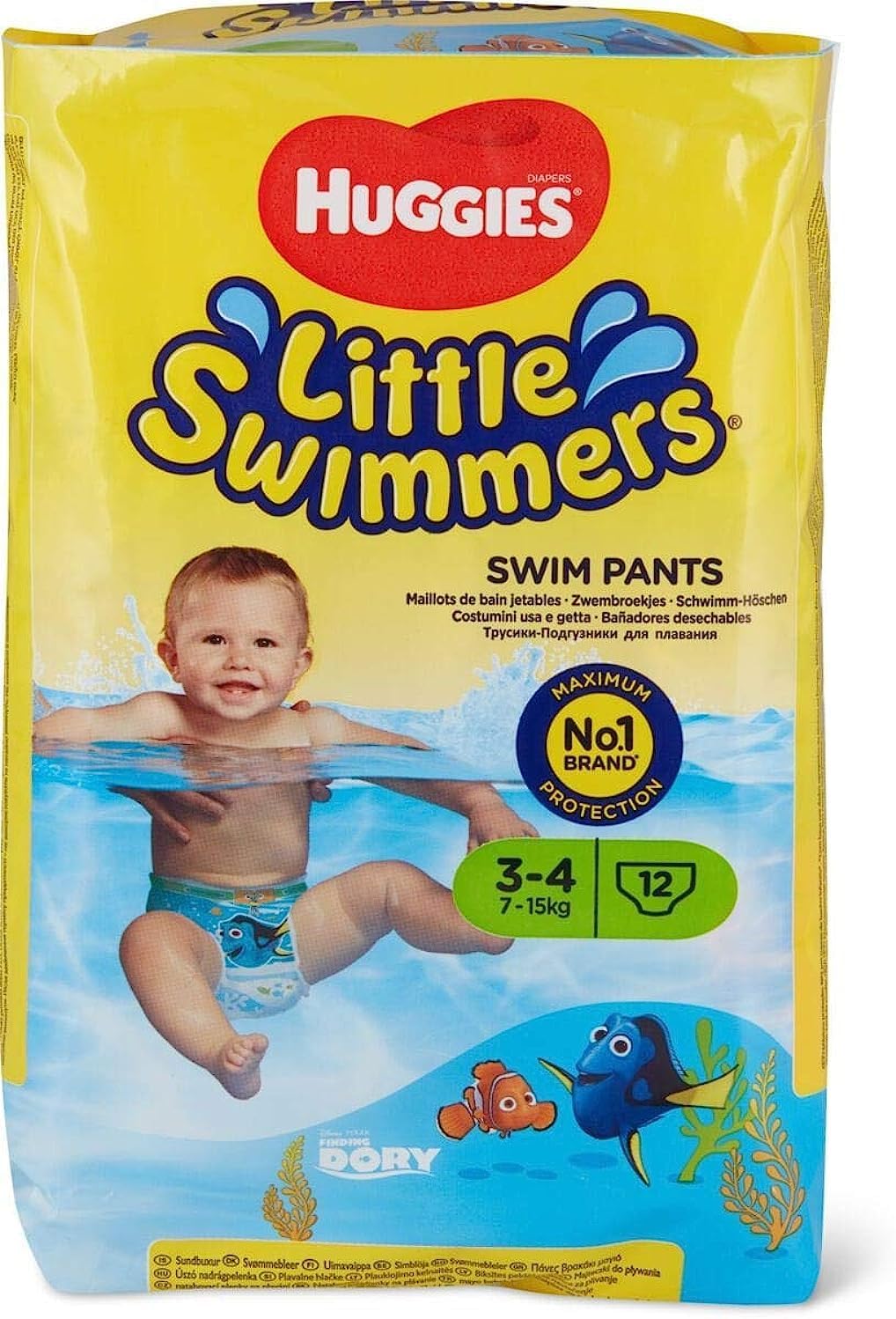 Amazon.com: Pampers Splashers Size 4-5 9-15 kg Disposable Swim Diapers