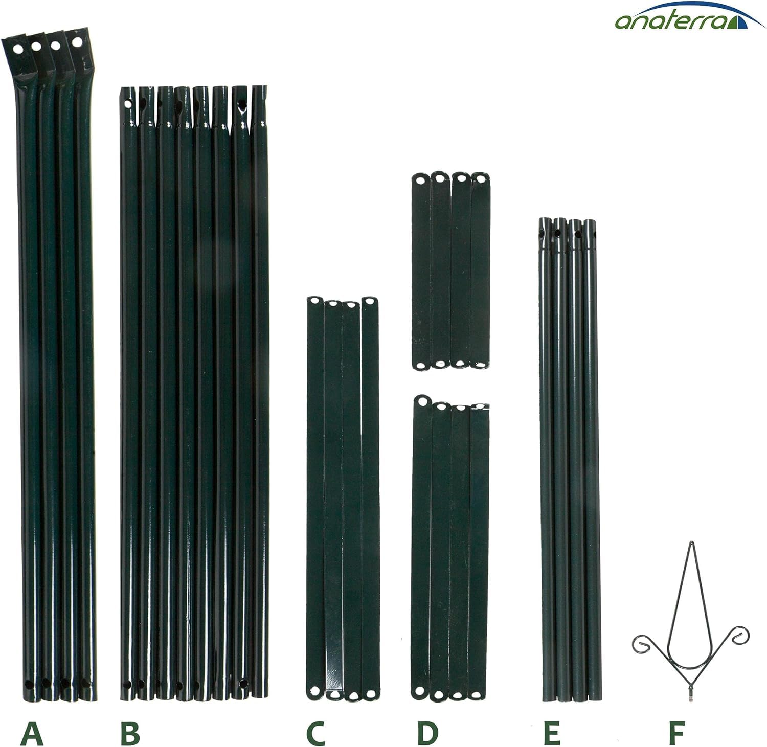 anaterra® Klimplanthouder - Set van 2, Vrijstaand, Zwaar, Stabiel, Buisvormig, Roestvrij Staal - Plantensteun Trellis, Boog, Frame, Toren, Buisvormige Rozenkooi, Obelisk (18mm, Rozenpiramide