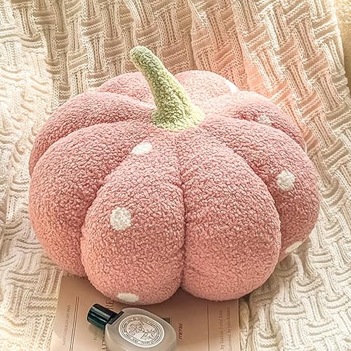 Almohada de calabaza, almohadas decorativas de calabaza, almohada en forma de calabaza en 3D, almohadas de Halloween para sofá, decoración de