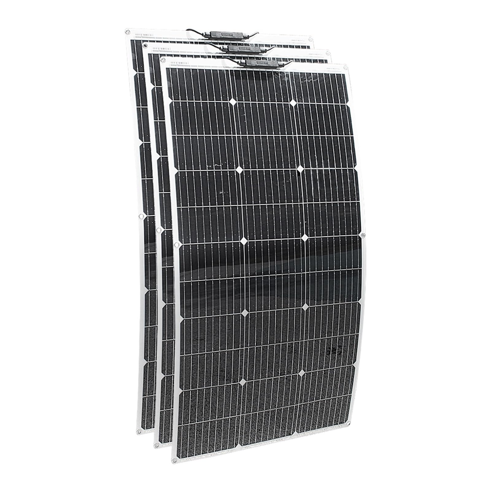 Panneau Solaire Flexible, Panneau Solaire Étanche Monocristallin 18V