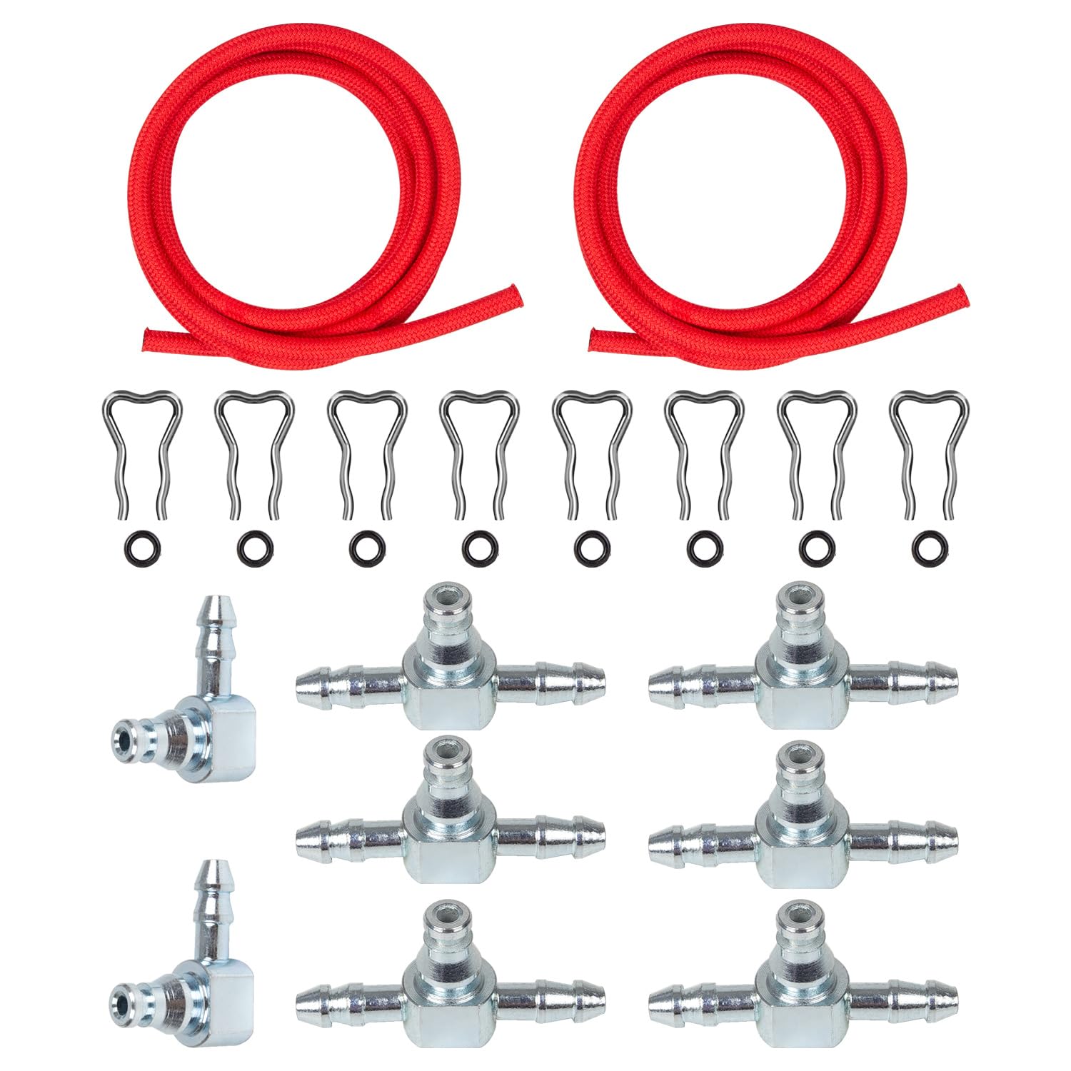 Fuel Injector Return Line Kit with Metal Fittings, Direct Fit for 2004-2010 Chevy Silverado/GMC Sierra 2500HD/3500HD Duramax (LLY/LBZ/LMM) OEM