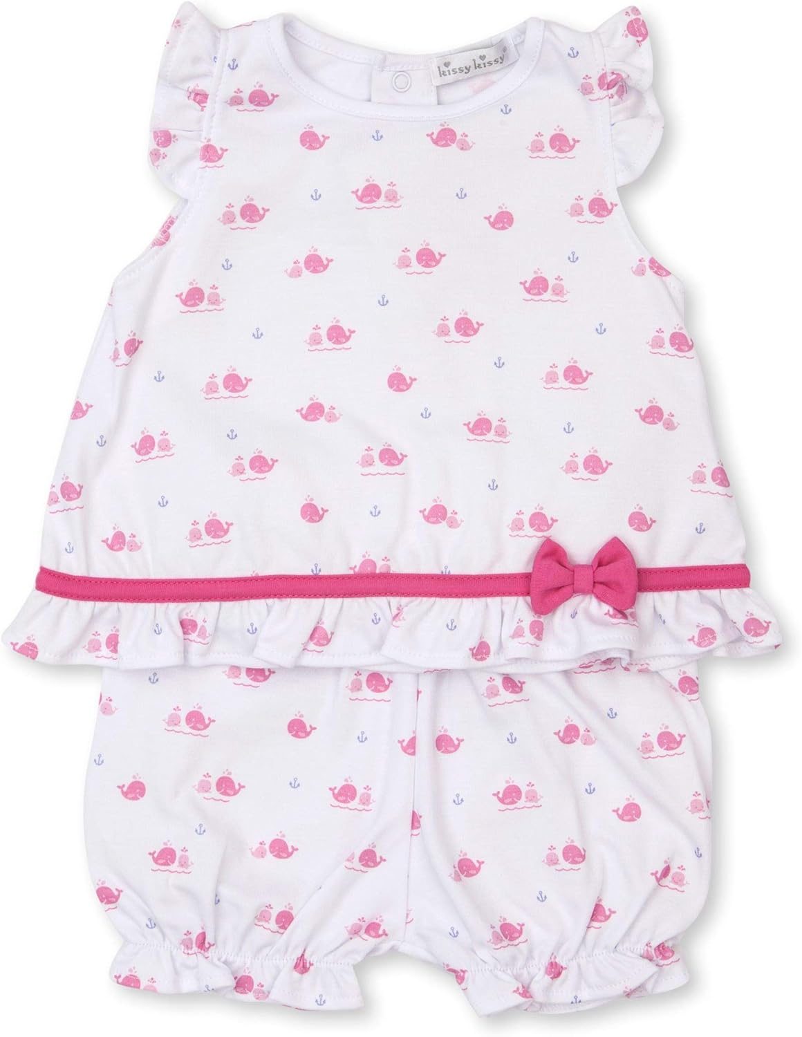 Kissy Kissy Baby-Girls Infant Breaching Whales Print Sunsuit