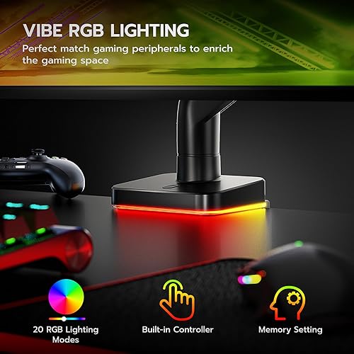 Miniatura 7 de Brazo de monitor ultraancho para pantalla de 17 a 49 pulgadas de alta resistencia de hasta 44 libras, brazo de monitor único con resorte de gas con