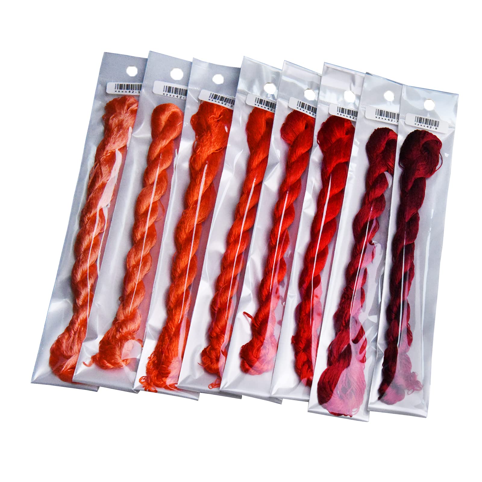 MINGGUXIUYI Natural 100% Silk Thread Handmade Embroidery Thread Floss (42) - Image 4