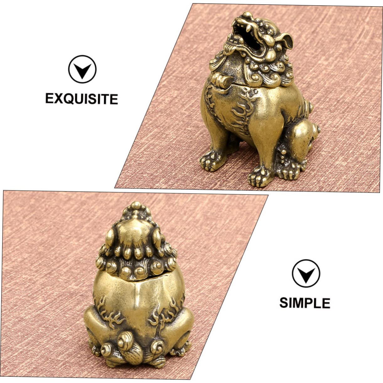 Cabilock 3pezzi Bruciatore Di Incenso Ottone Creativo Per Decorazione Della Casa Supporto Per Incenso Artigianale Per Studio Yoga Soggiorno e Regali Speciali