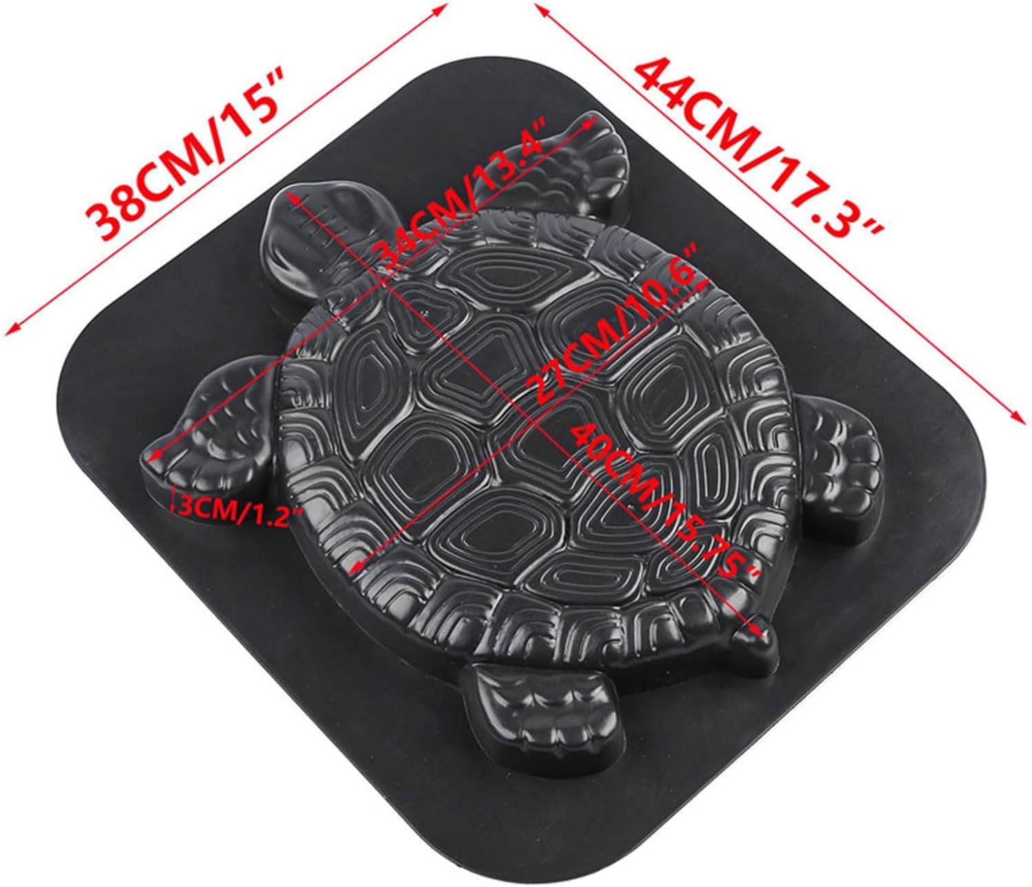 Concrete Stepping Stone Molds, Reusable Turtle Shape Cement Molds,Crafting Accessories for Pavement Path Patio Lawn Garden Park Landscape