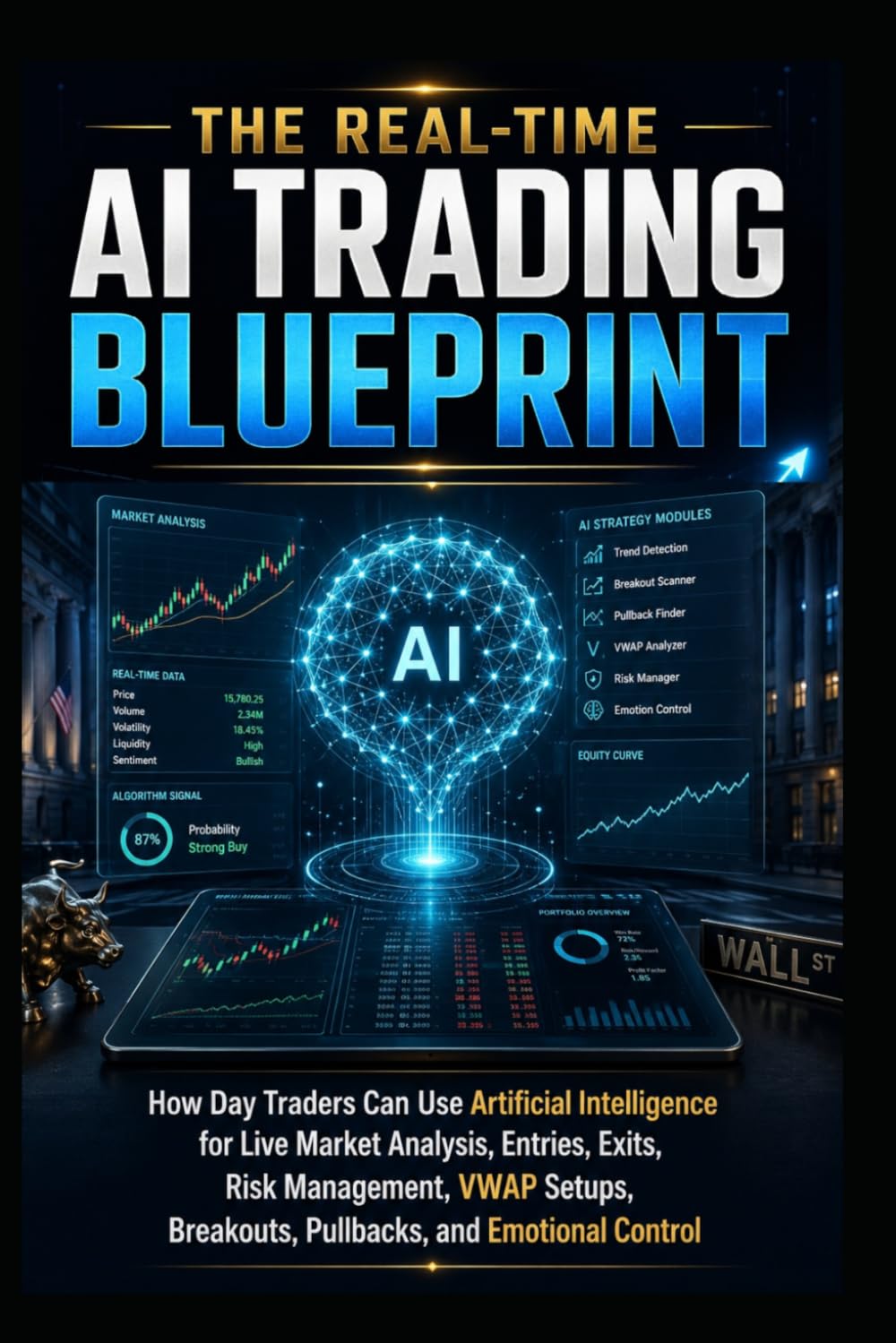 The Real-Time AI Trading Blueprint: How Day Traders Can Use Artificial Intelligence for Live Market Analysis, Entries, Exits, Risk Management, VWAP Setups, Breakouts, Pullbacks, and Emotional Control