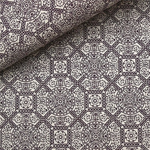 Oz Paper Tree - Papier à motifs diva blanc motifs prune - 100 gr/m2