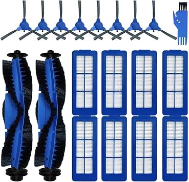 Spare Parts Kit Compatible with Eufy RoboVac 11S Max / 15C Max / 25C Max / 30C Max / G10 / G20 / G30 Edge Hybrid / G32 Pro - Main Side Brush & FilterSet B