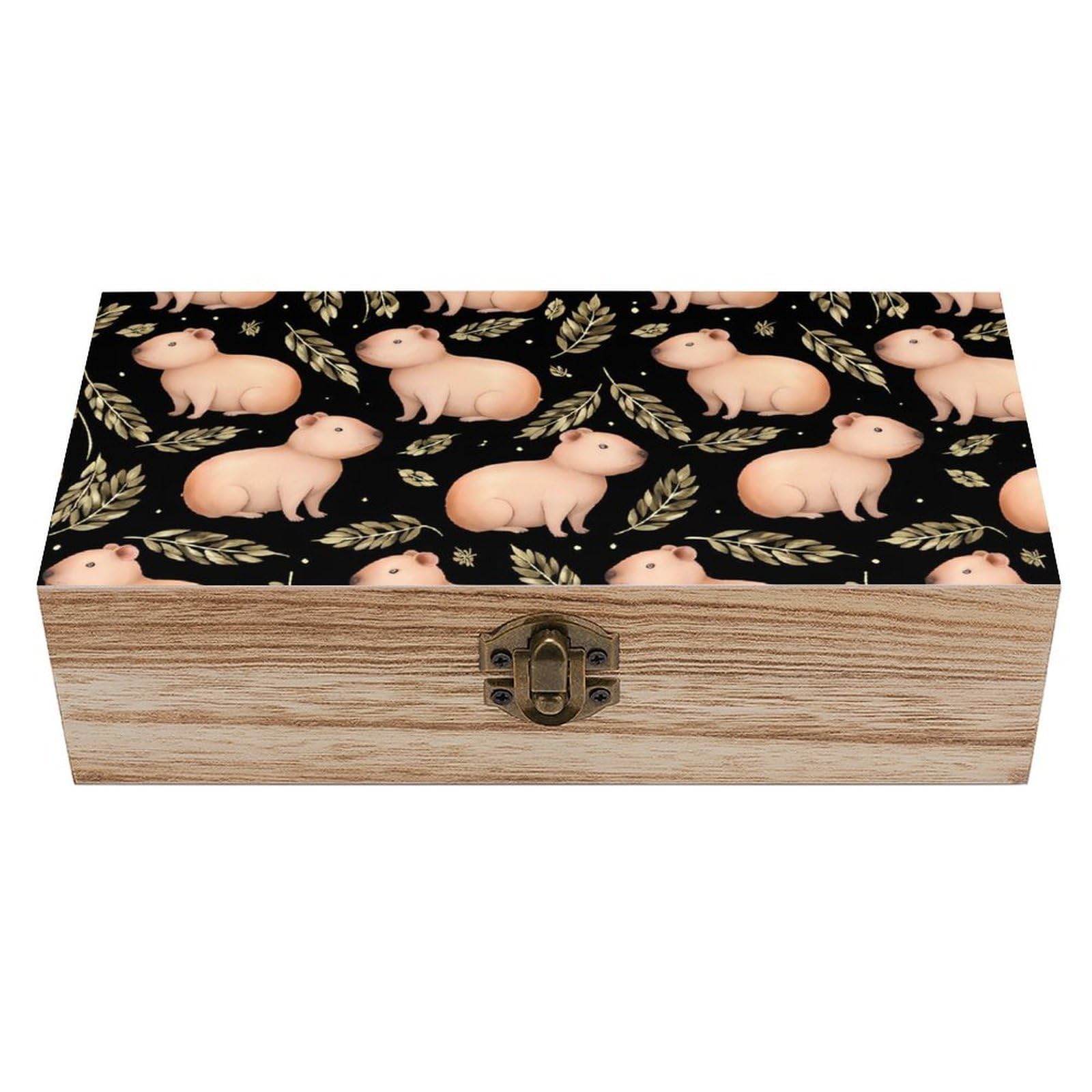 HLBSDM Catoon Dinosaur Wooden Storage Box