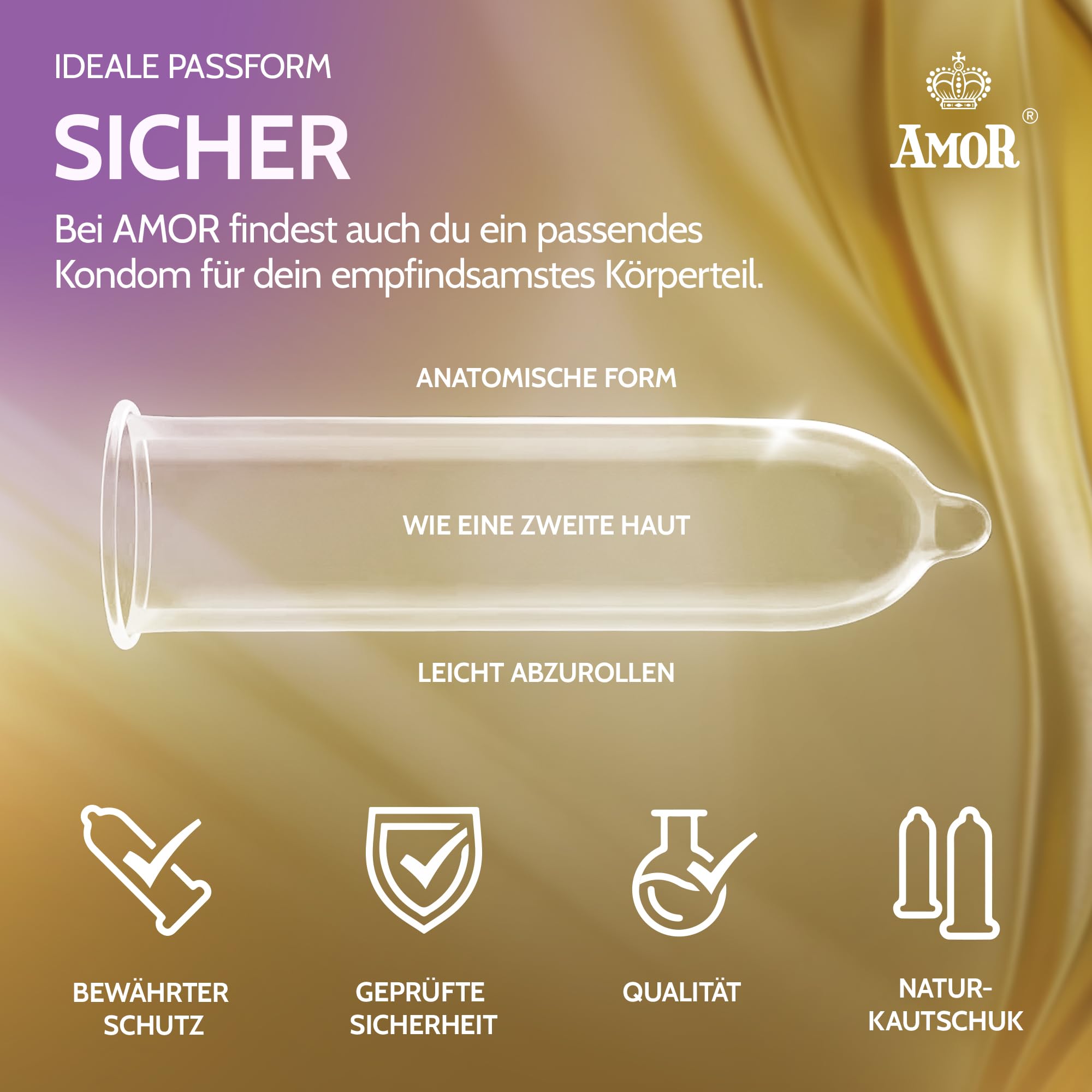 AMOR Premium Kondom und Gleitgel Set, Mix Special 100 Kondome  53 mm, 5  Sorten + Vibratissimo Play Gel med 250 ml : Amazon.de: Drogerie &  Krperpflege