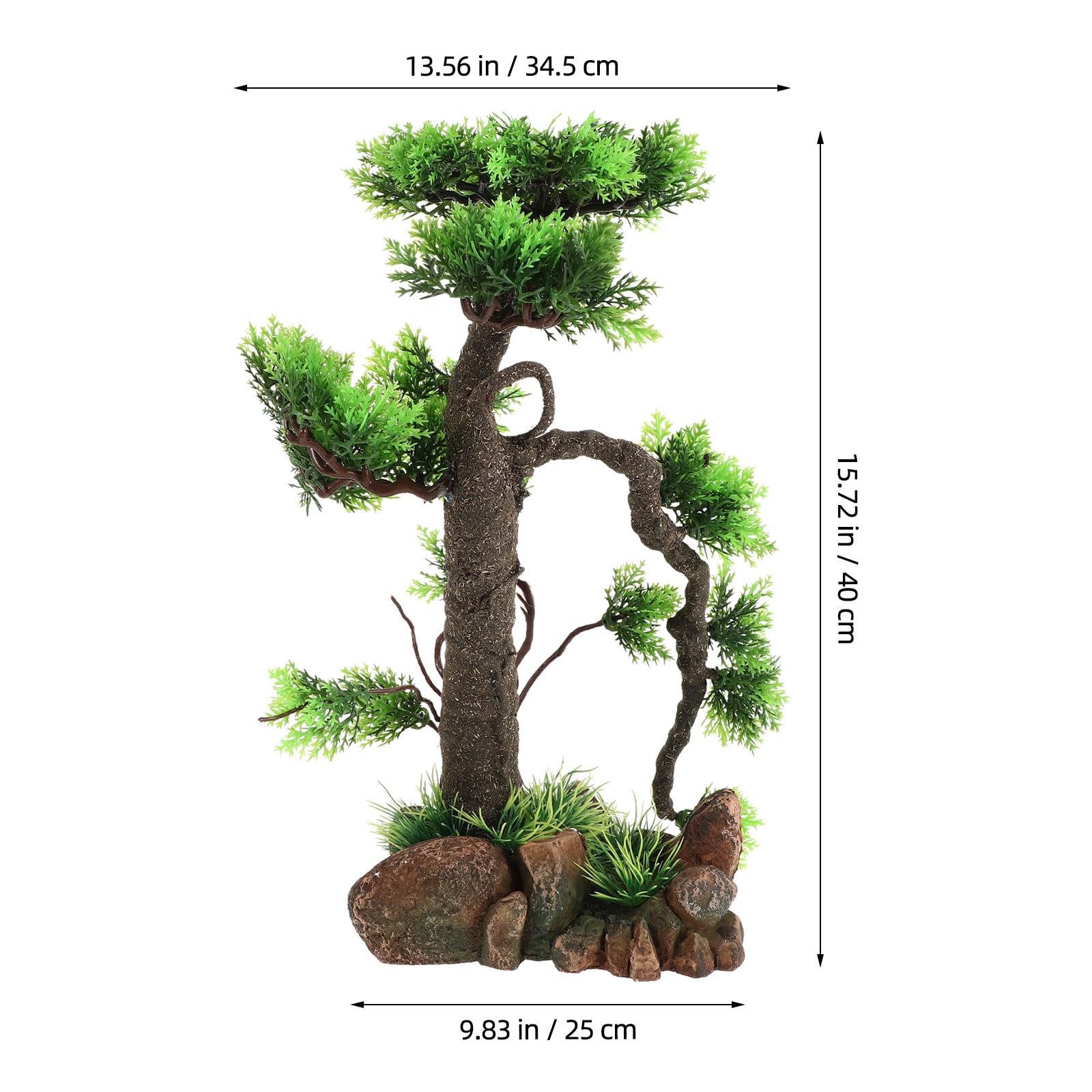 Ciieeo Plantas Artificiales para Acuario, decoración de bonsái, decoración de peceras Betta, Accesorios para paisajismo de acuarios.