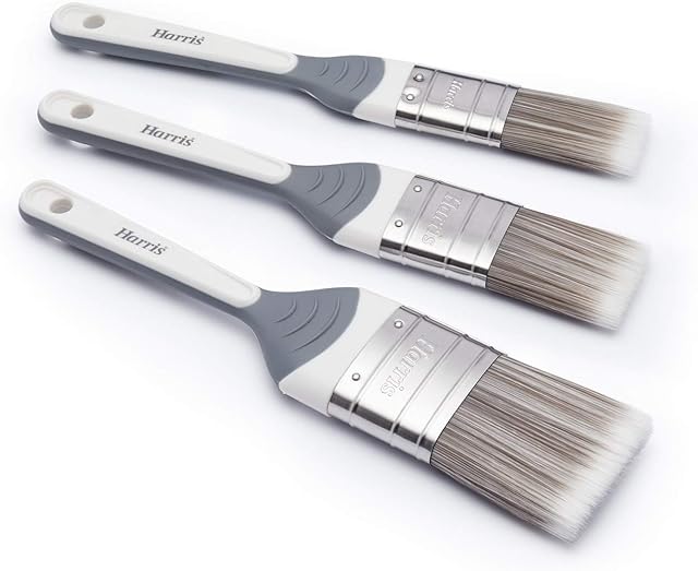 Harris Seriously Good Walls & Ceilings No Loss Paint Brushes | 3 Brush Pack | 1", 1.5", 2"