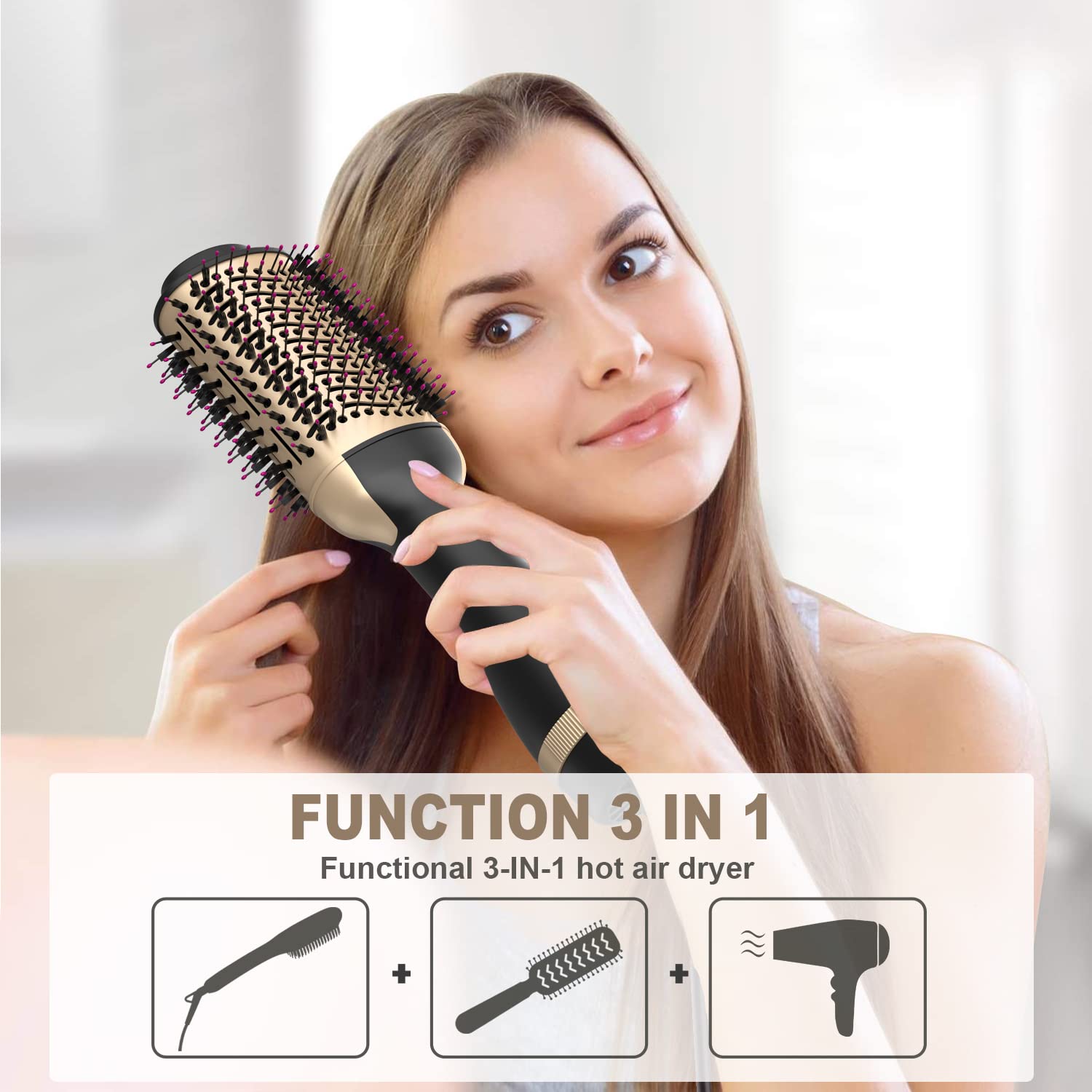 Buy Hair Dryer Brush Blow Dryer Brush in One, OneStep Hair Dryer and Volumizer, Negative Ion