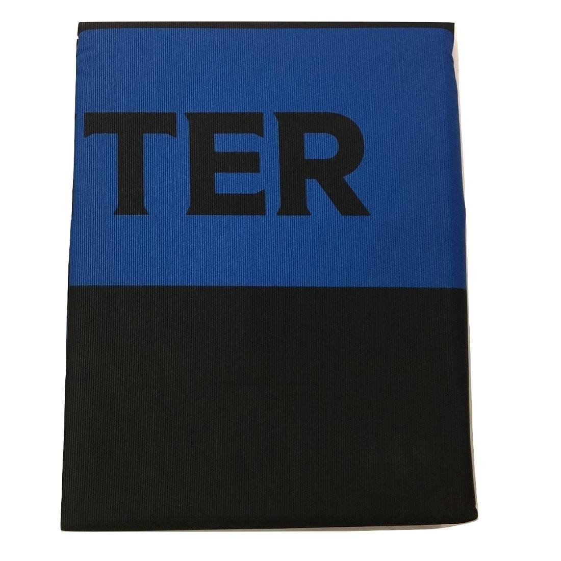 Inter 9638519P511 Copriletto, 100% Cotone, Azzurro/Nero, 38x28x2 cm