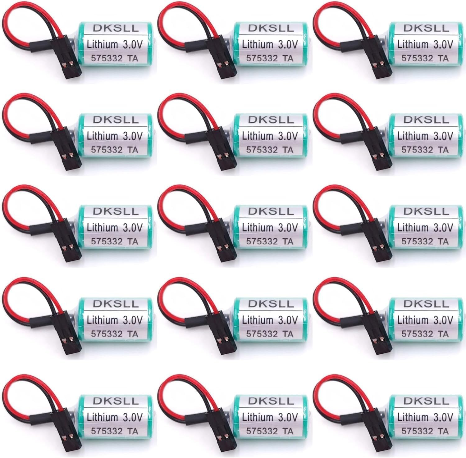 [15 Packs 575332 TA PLC Battery 3V 950mAh Lithium Battery for Siemens 6FC5247-0AA18-0AA0, 810D 840D PLC