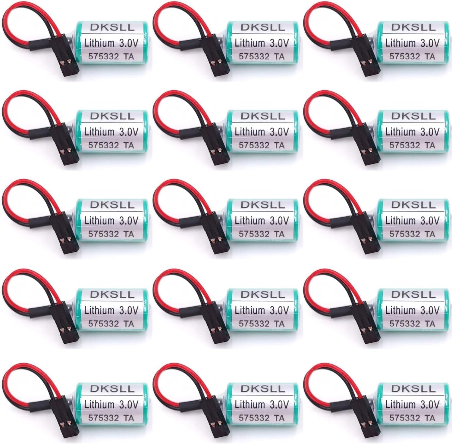 BUCADU [15 Packs 575332 TA PLC Battery 3V 950mAh Lithium Battery for Siemens 6FC5247-0AA18-0AA0, 810D 840D PLC