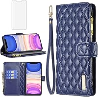 Vista 1 de Asuwish Funda de teléfono para iPhone 11 Pro Max 6.5 con protector de pantalla de vidrio templado y tarjetero de cuero con tapa para tarjetas