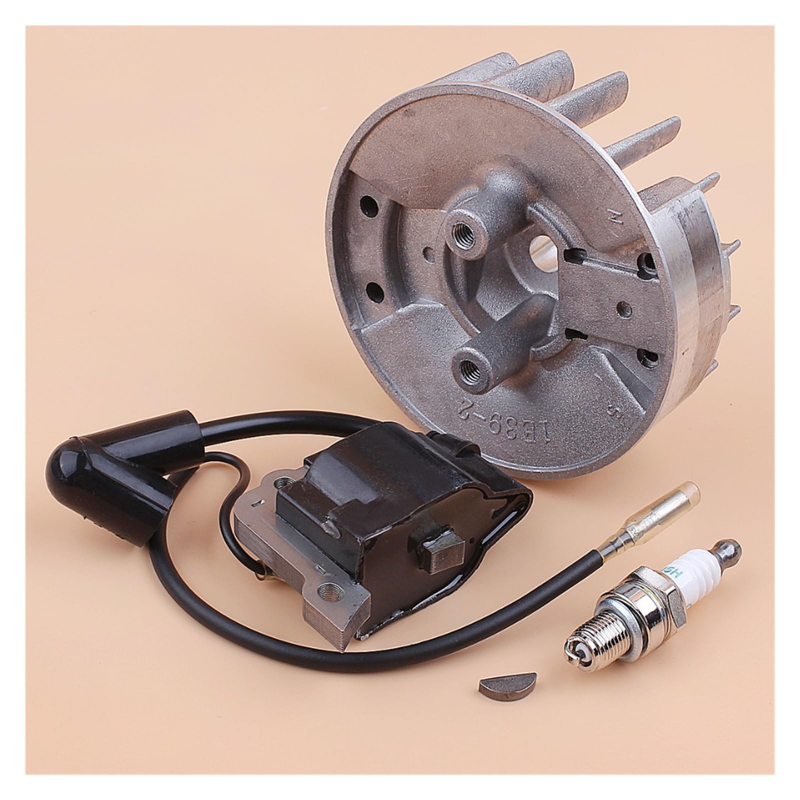 Kit de bujía de módulo de bobina de encendido de volante compatible con Mini Motor GX25 GX25N HHT25S FG110, cortador de cepillo, cortacésped