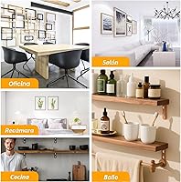 Vista 6 de KURUI Juego de 140 anclajes autoperforantes #8 para paneles de yeso con tornillos, anclajes de pared secos resistentes para colgar roca de hoja, 50