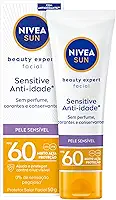 NIVEA SUN Protetor Solar Facial Beauty Expert Sensitive FPS 60 50g