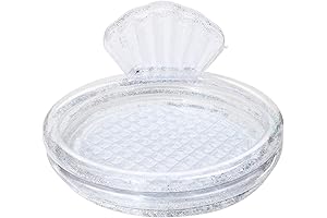 Sparkle Seashell Inflatable Kiddie Pool for Kids: Dive into Underwater Adventure